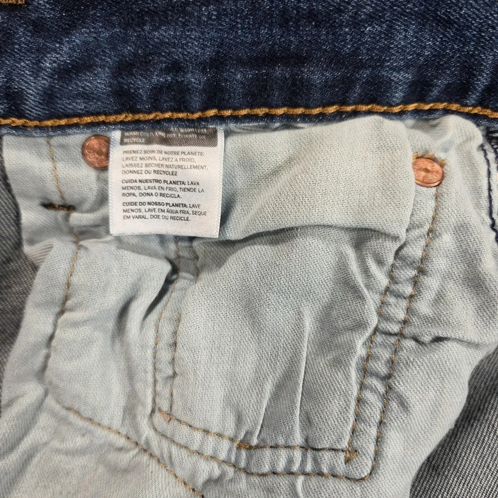 Levi's 501 Jeans Mens 29x28 (tag 29x30) Blue Wash Straight Denim Button Fly